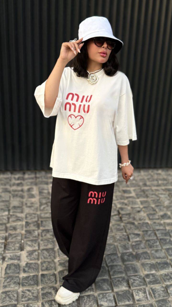 ست تیشرت شلوار miu miu ترند