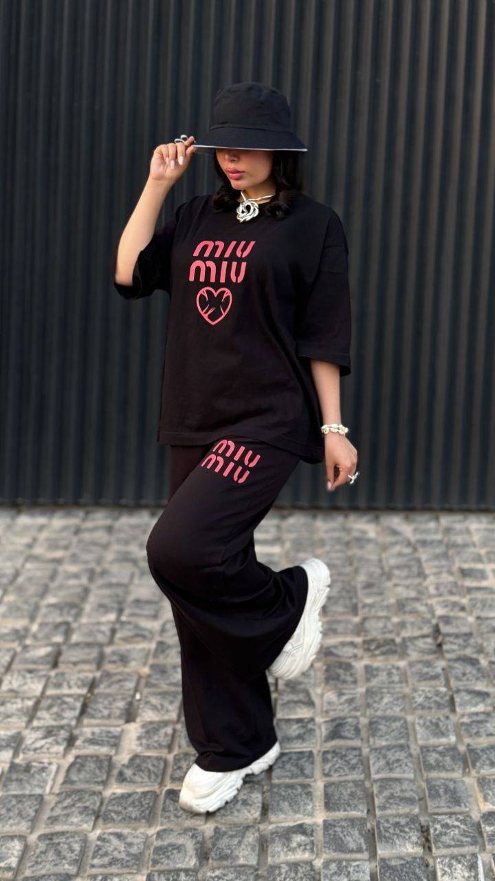 ست تیشرت شلوار miu miu ترند