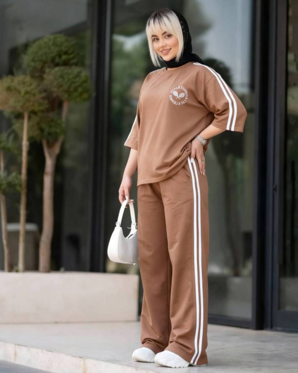 ست تیشرت شلوار تنیس رنگی