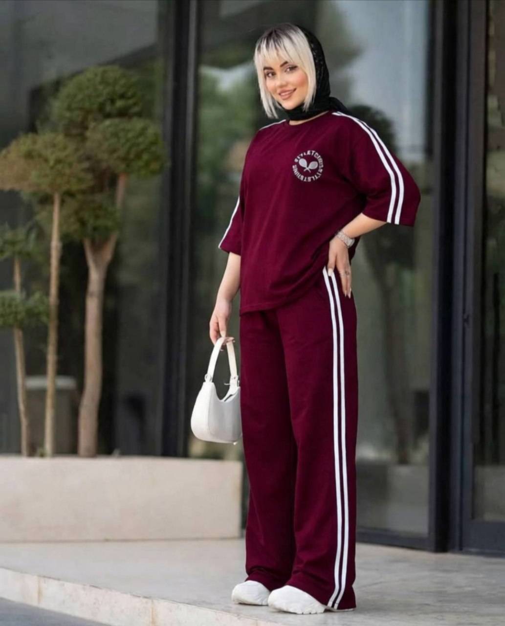 ست تیشرت شلوار تنیس رنگی
