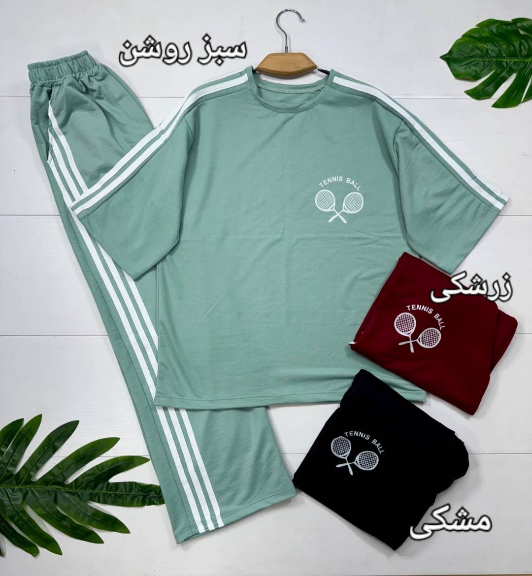 ست تیشرت شلوار تنیس رنگی