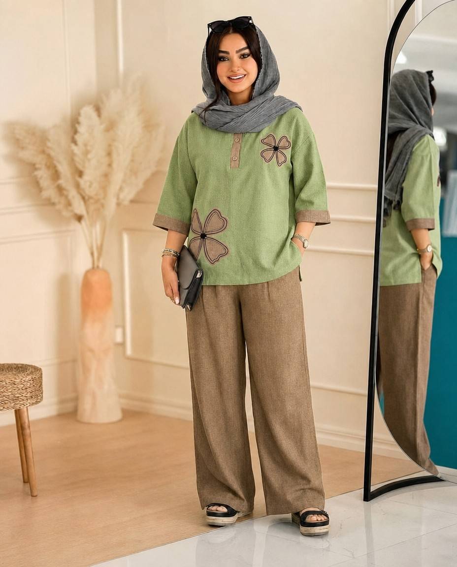 ست شومیز شلوار هلن
